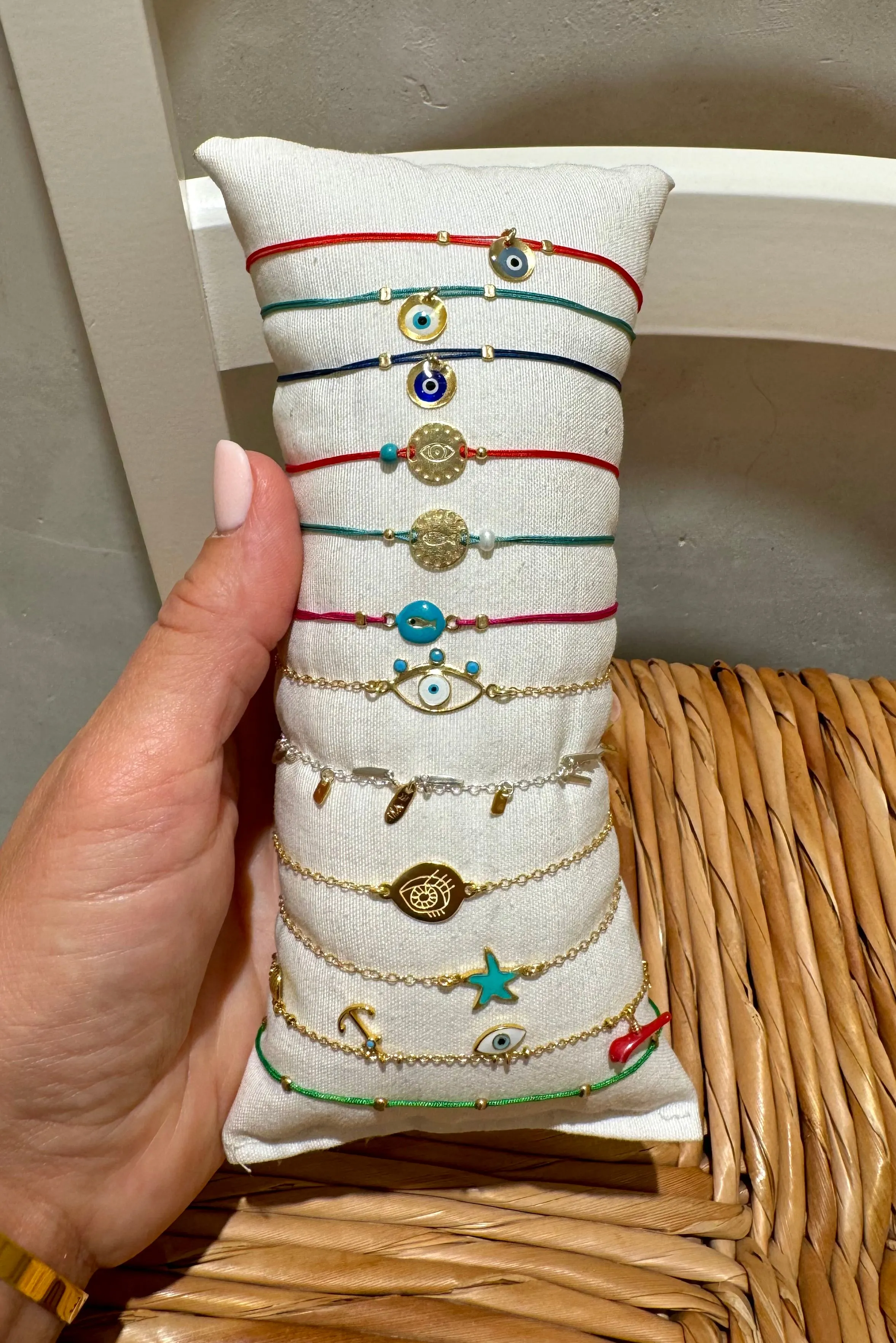 ENAMELED BRACELET "STARFISH" GOLD/TURQUOISE