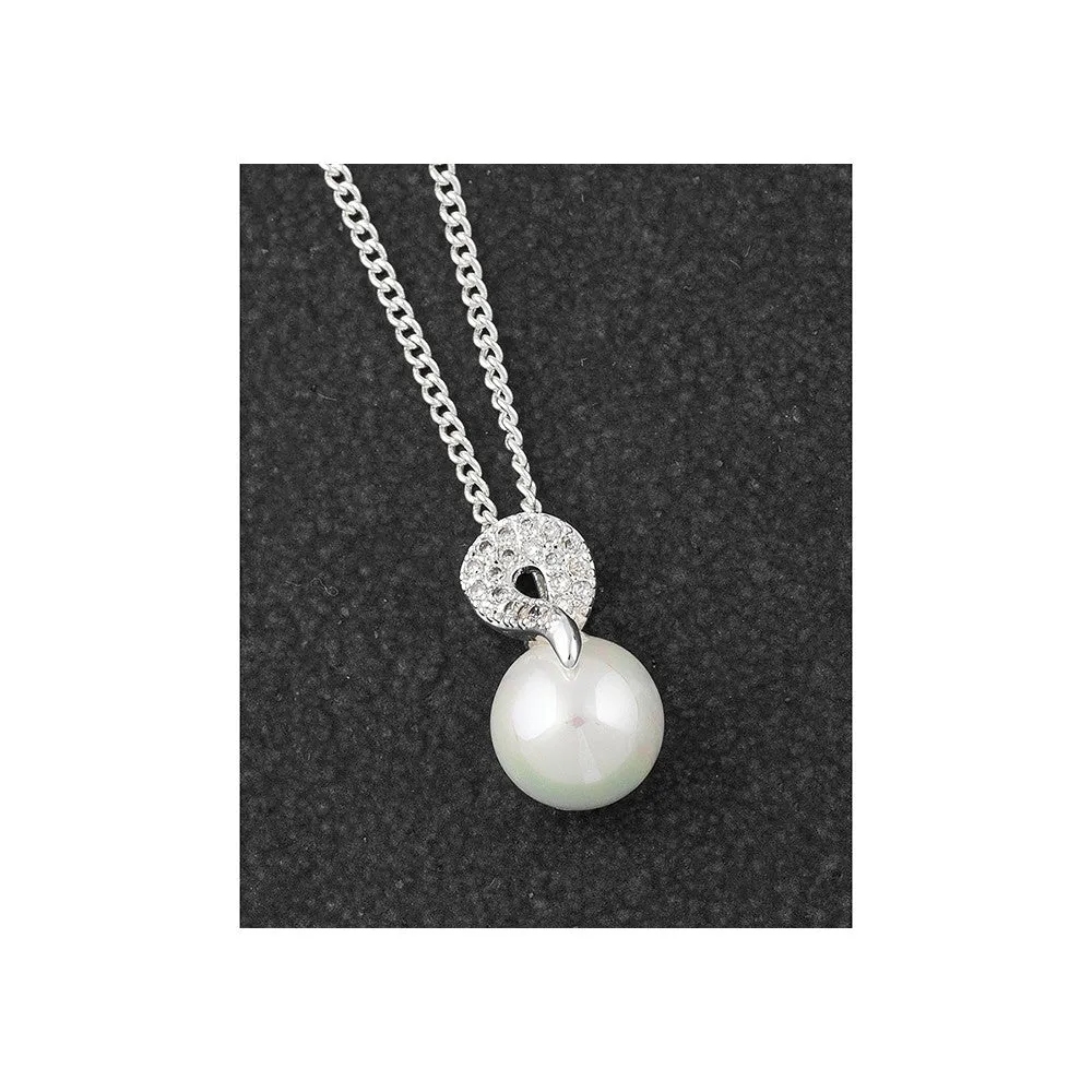 Equilibrium Swirl Pearl Necklace