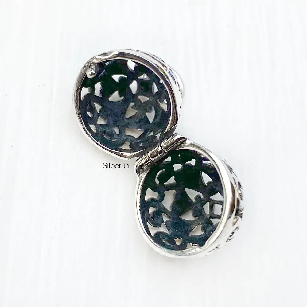 Filigree Silver Openable Locket