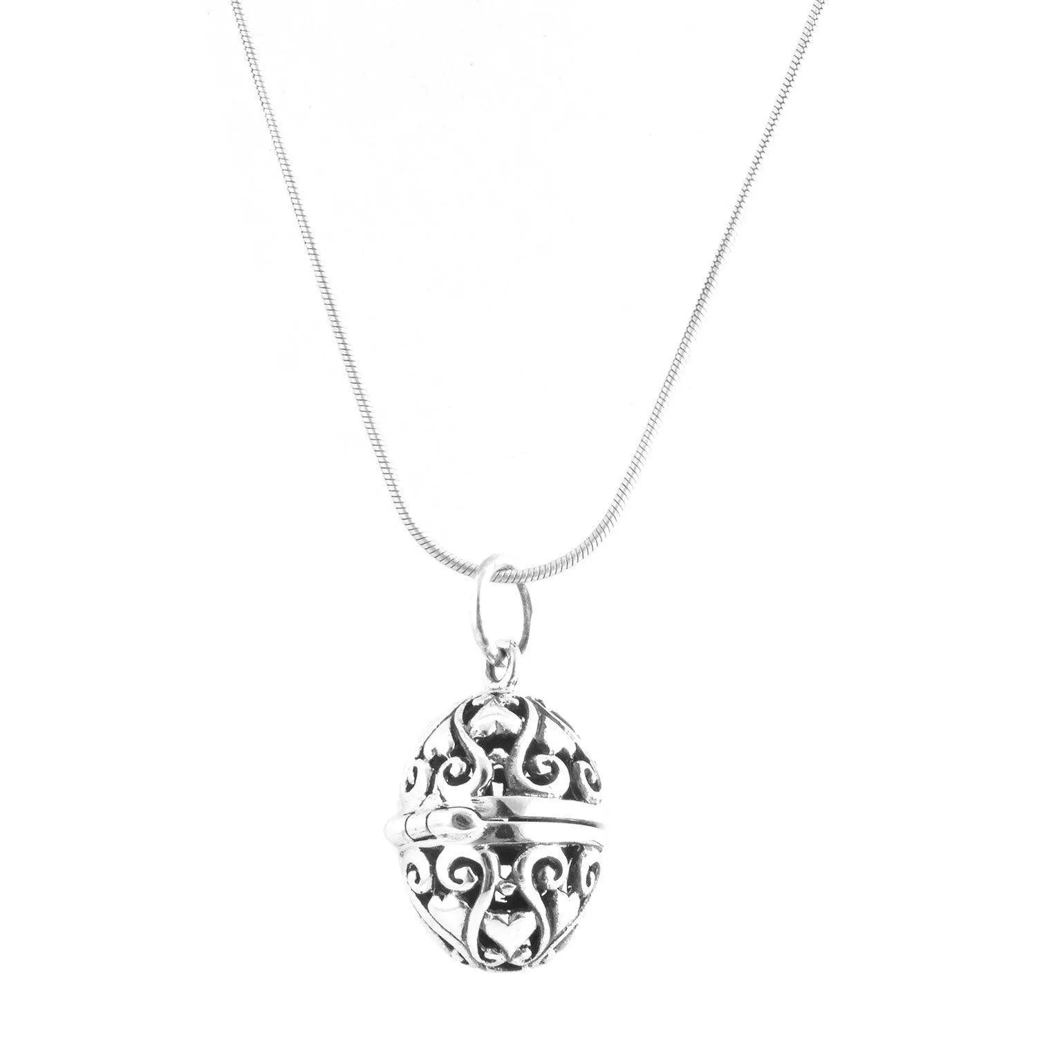 Filigree Silver Openable Locket