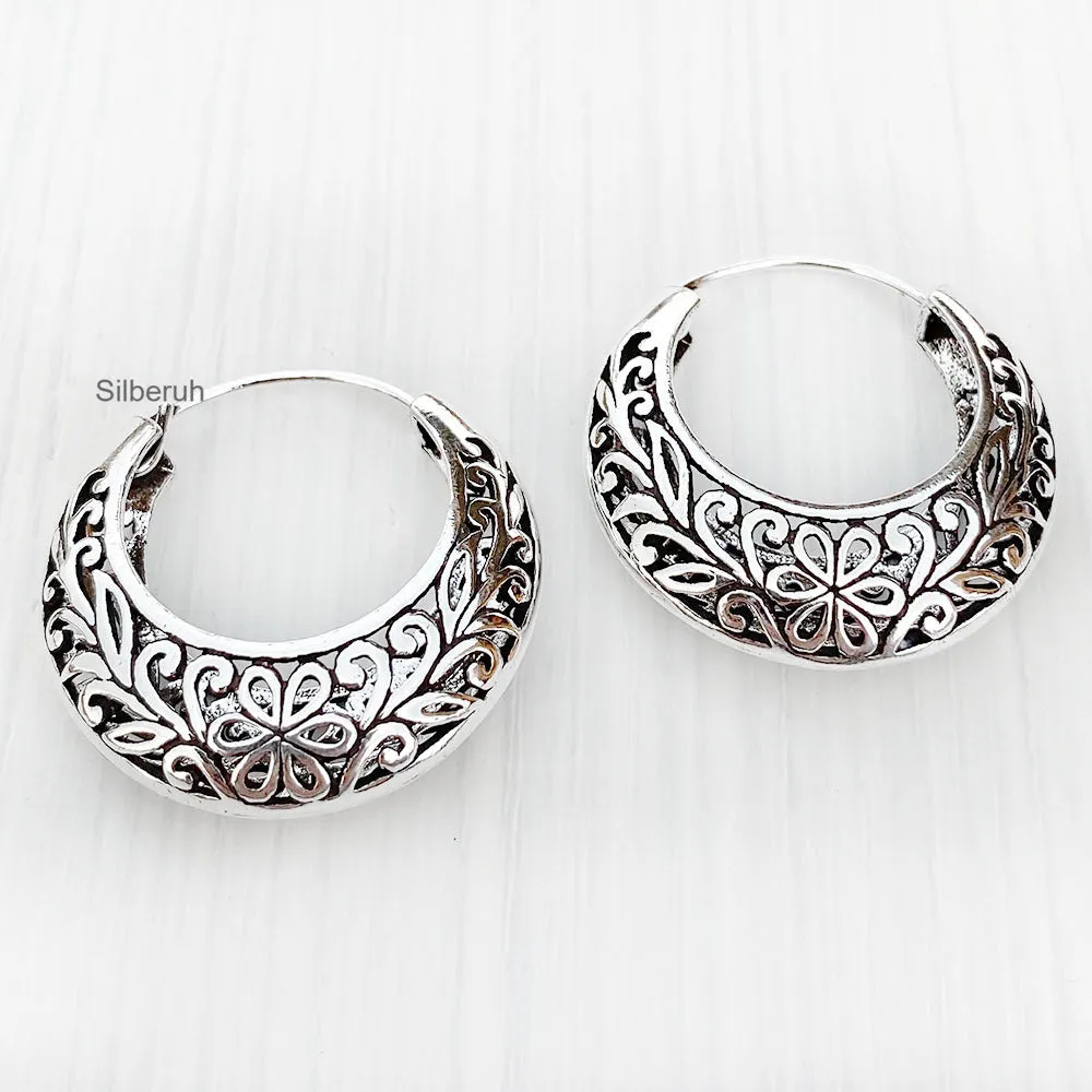 Flower Filigree Silver Bali