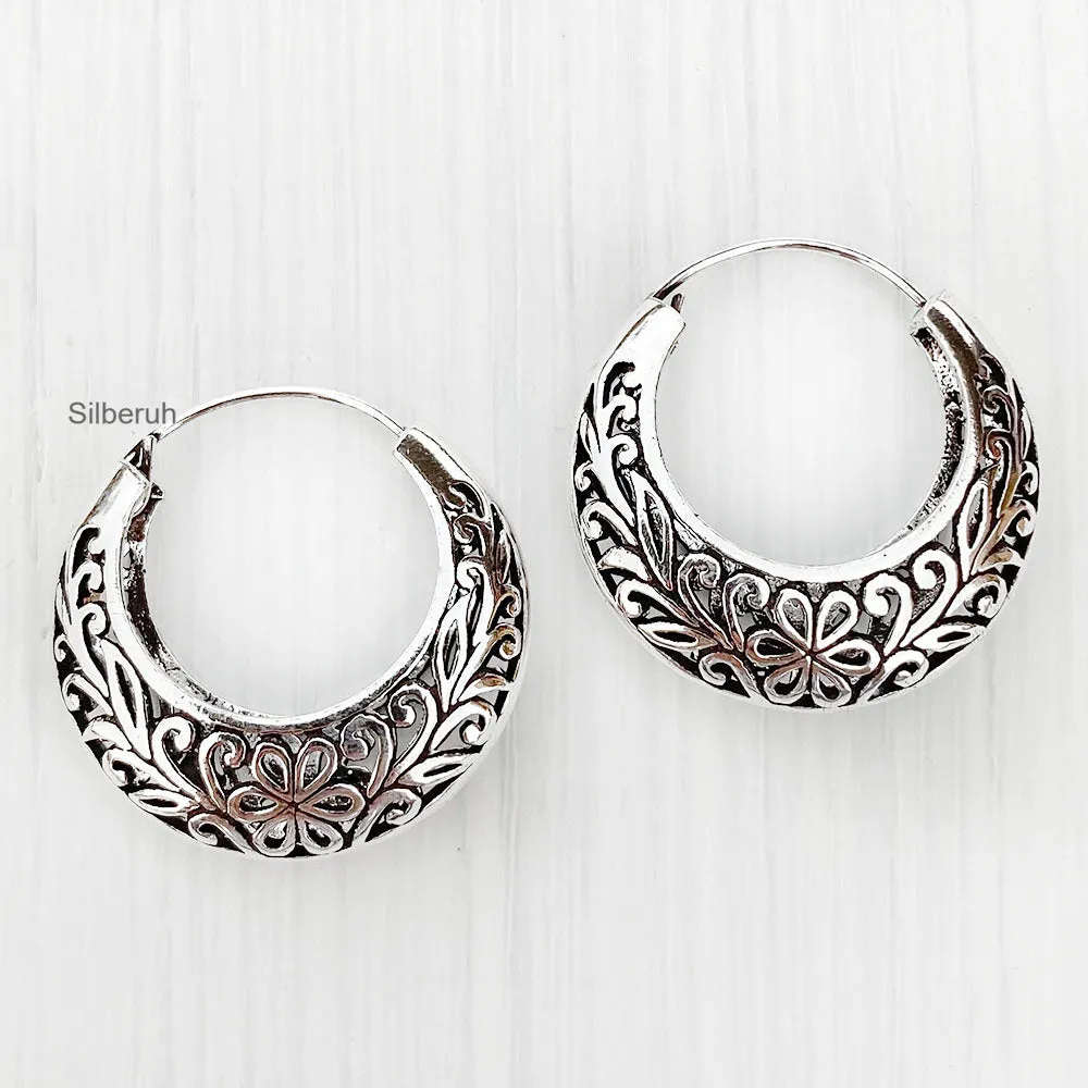 Flower Filigree Silver Bali