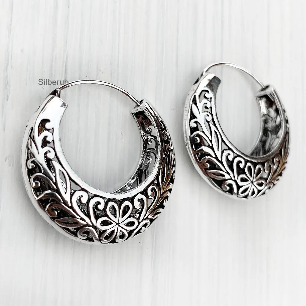 Flower Filigree Silver Bali