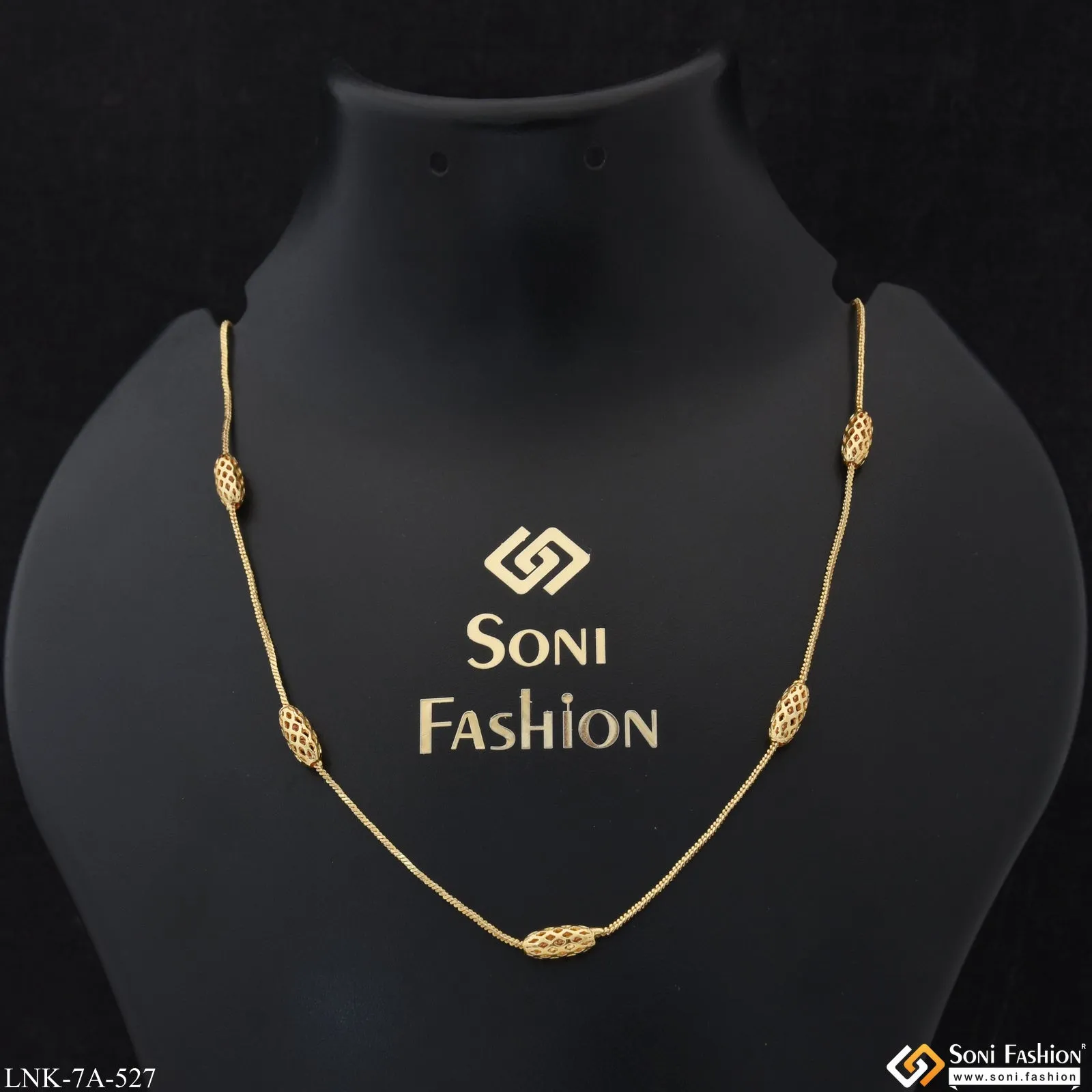 Funky Design Fashionable Gold Plated Chain for Ladies - Style A527