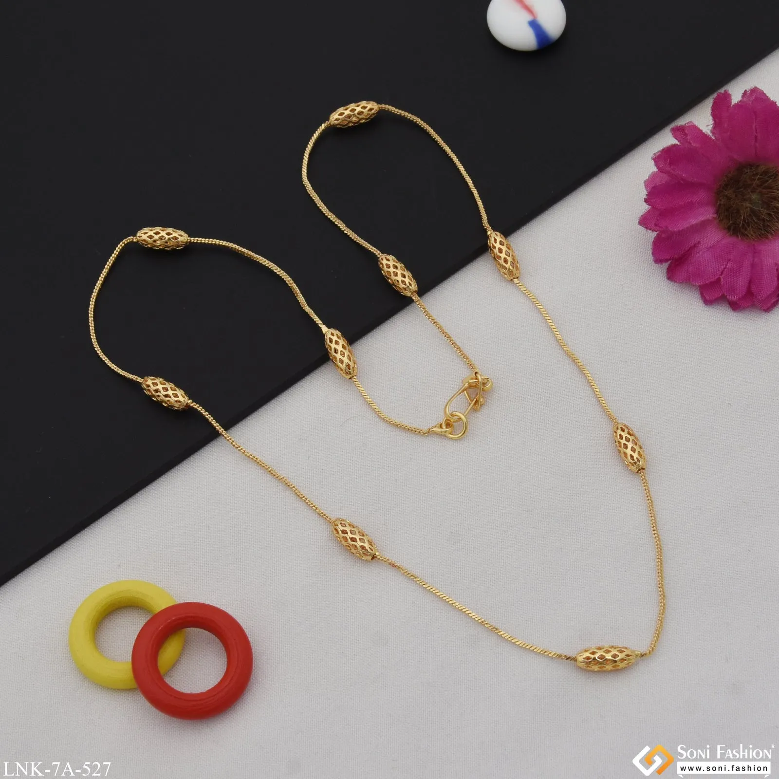 Funky Design Fashionable Gold Plated Chain for Ladies - Style A527