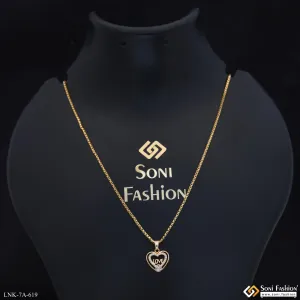 Funky Design Gold Plated Chain Pendant for Ladies - Style A619