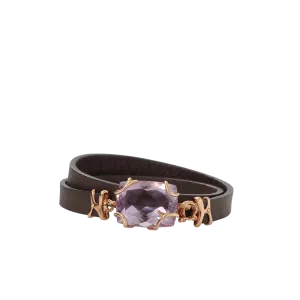 Gemma Amethyst Wrap Bracelet