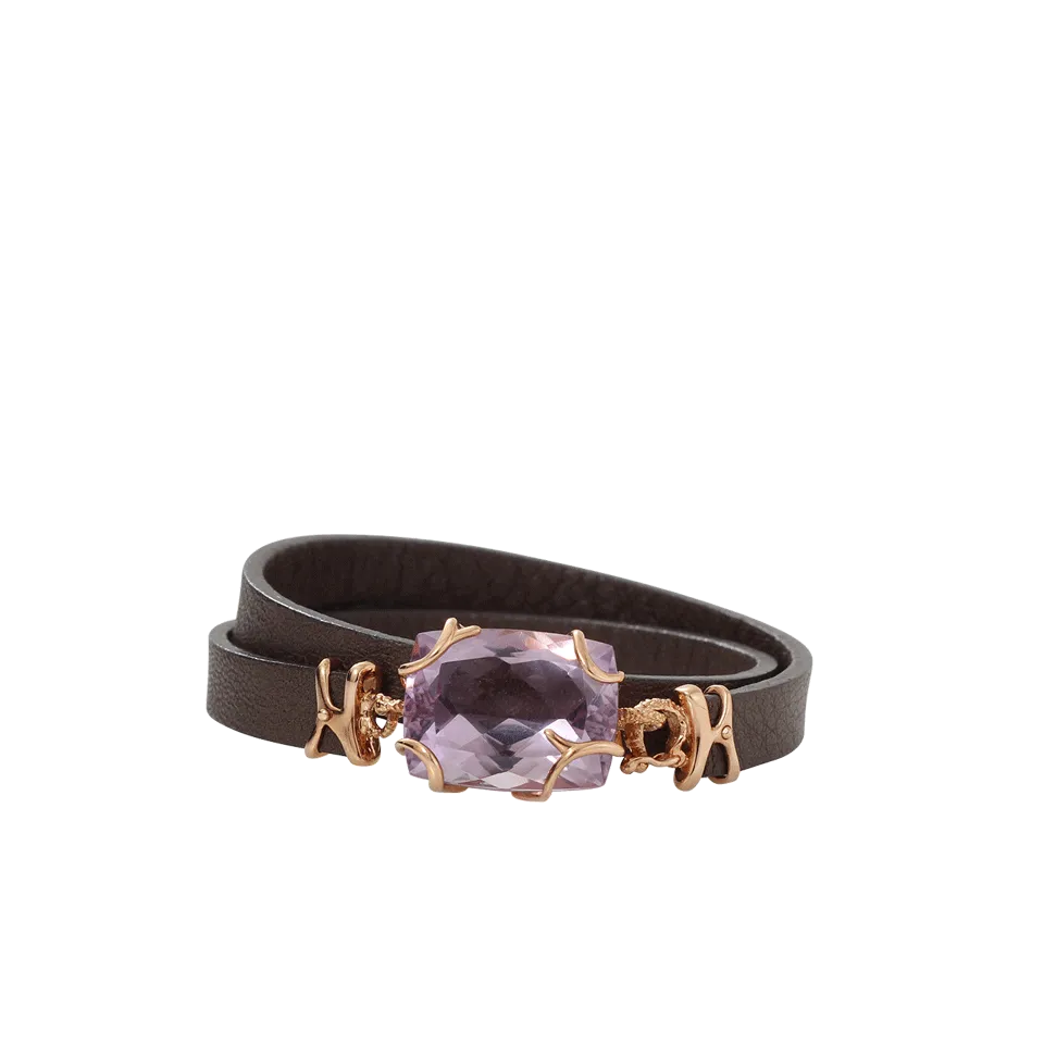 Gemma Amethyst Wrap Bracelet