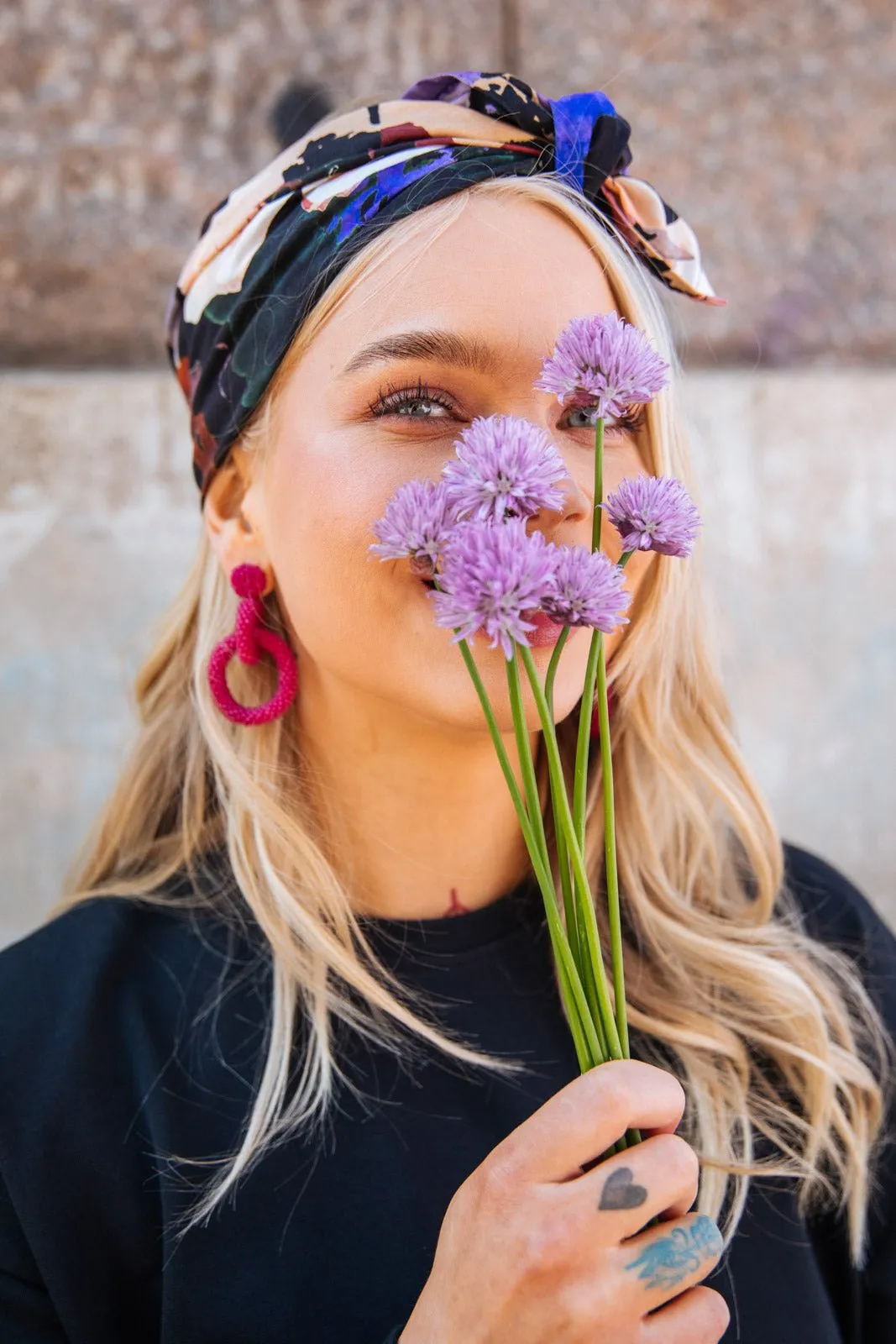 Gia Earrings Hot Pink