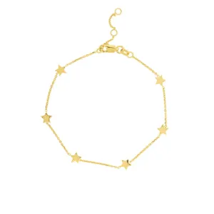 Gold Bracelet With Stars