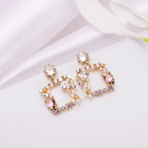 Golden Serenity Gold Plated 925 Sterling Silver Leaf Earrings
