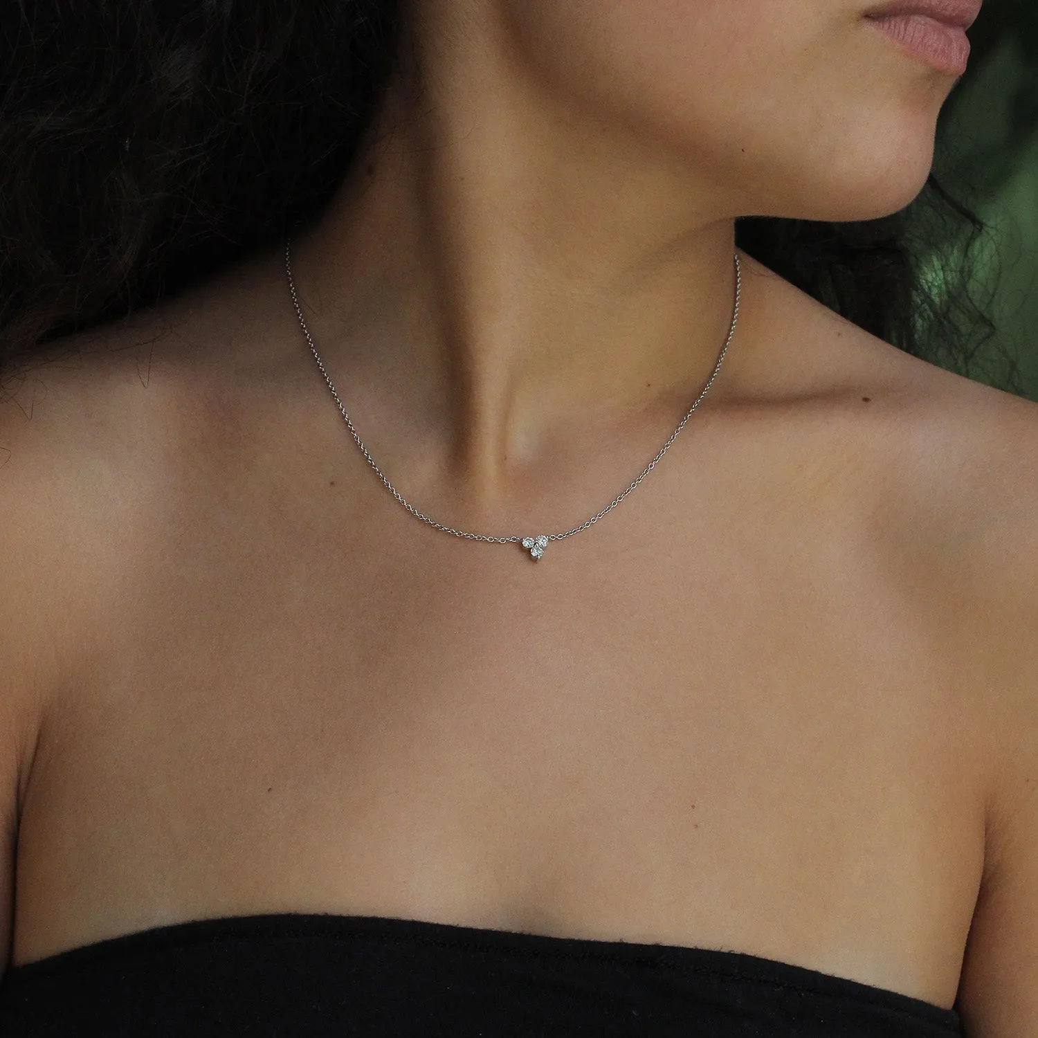 Grace Necklace White Diamonds