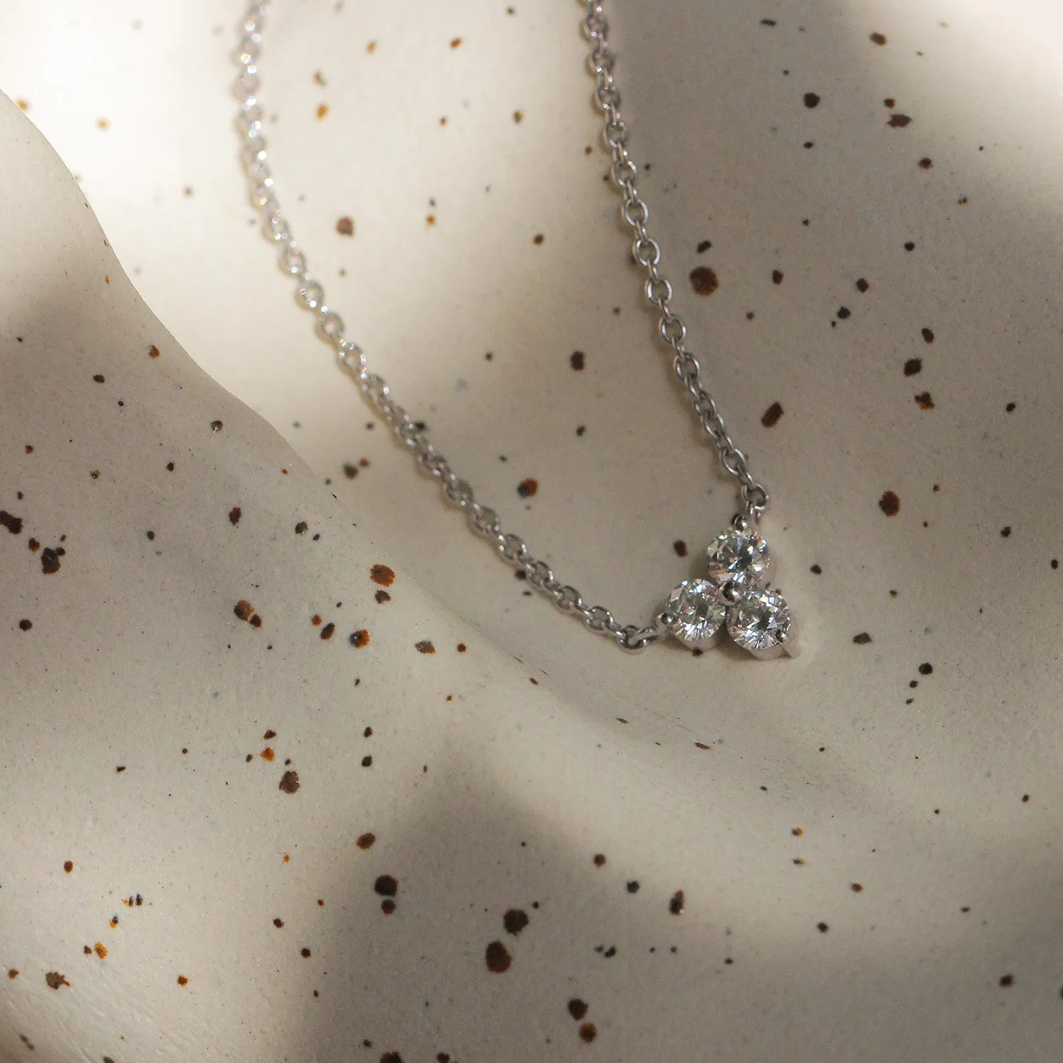 Grace Necklace White Diamonds