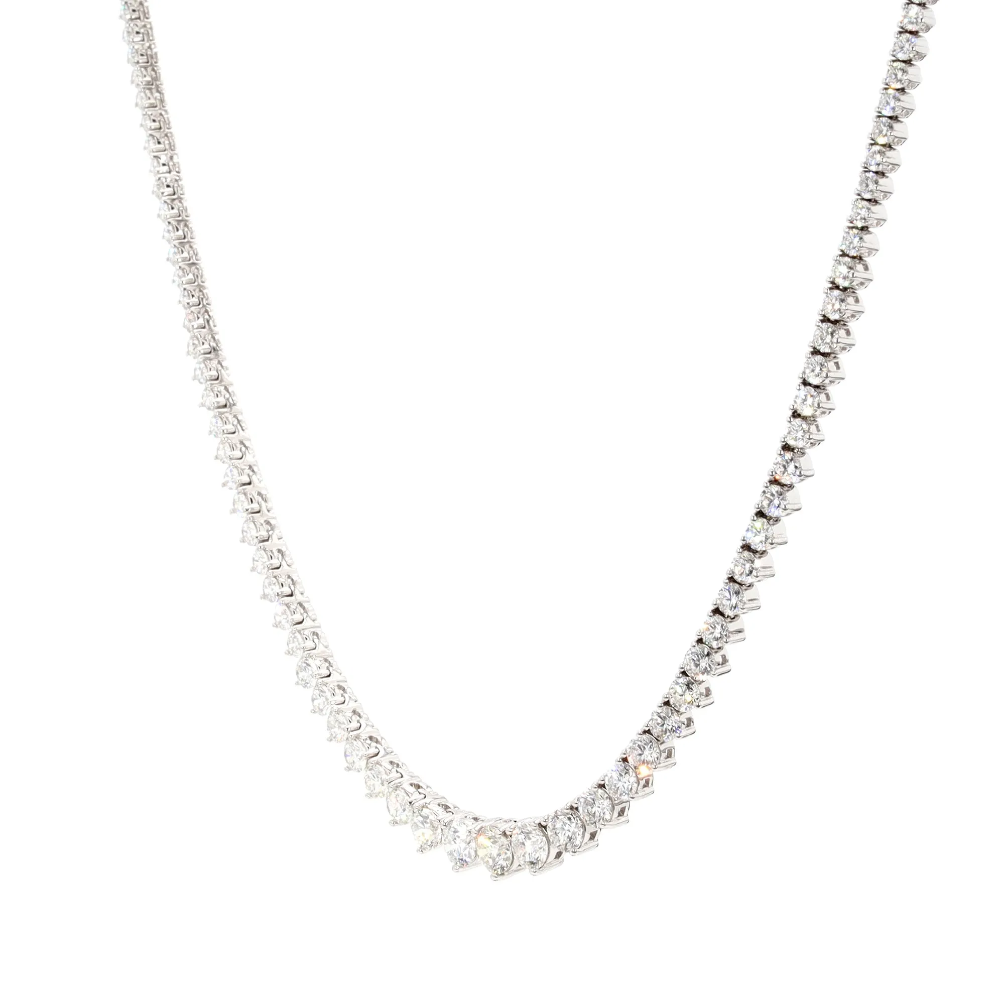 Graduated Diamond Riviera Necklace