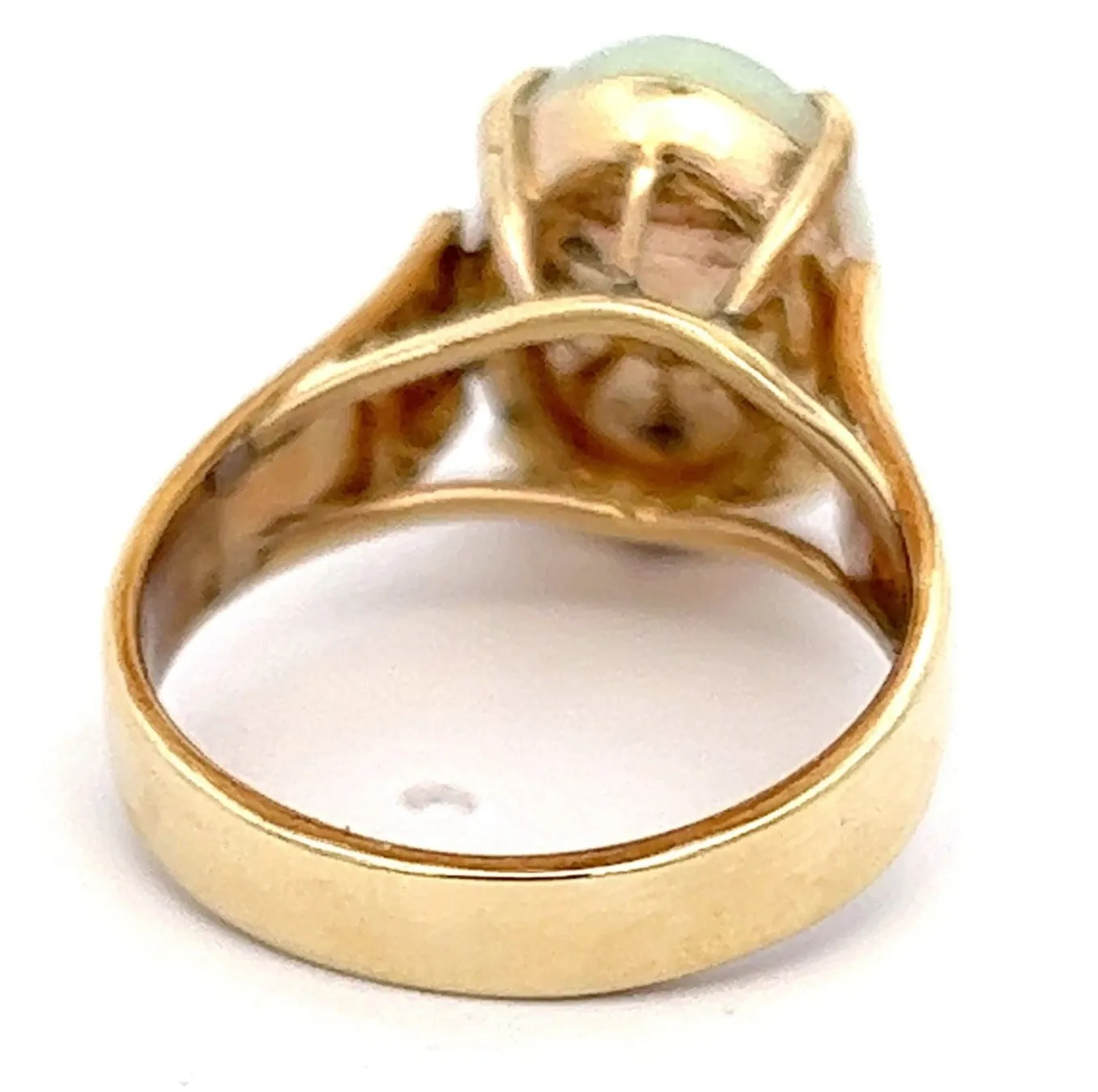 Handmade Opal 9ct Yellow Gold Ring