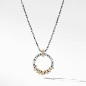 Helena Medium Pendant Necklace with Diamonds and 18K Gold