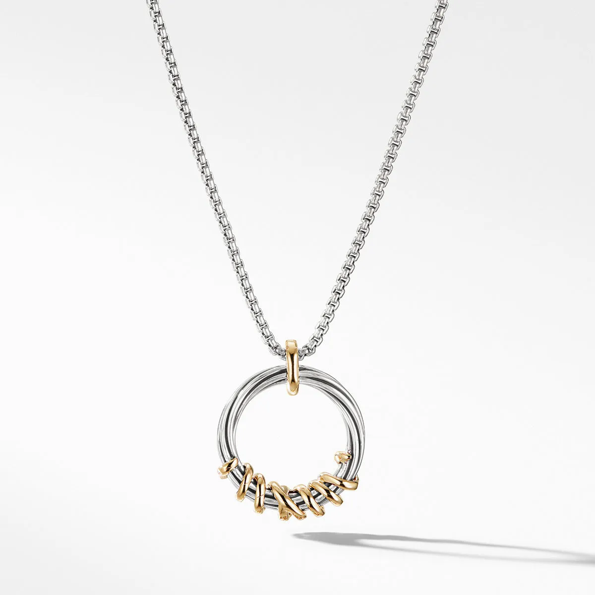 Helena Medium Pendant Necklace with Diamonds and 18K Gold