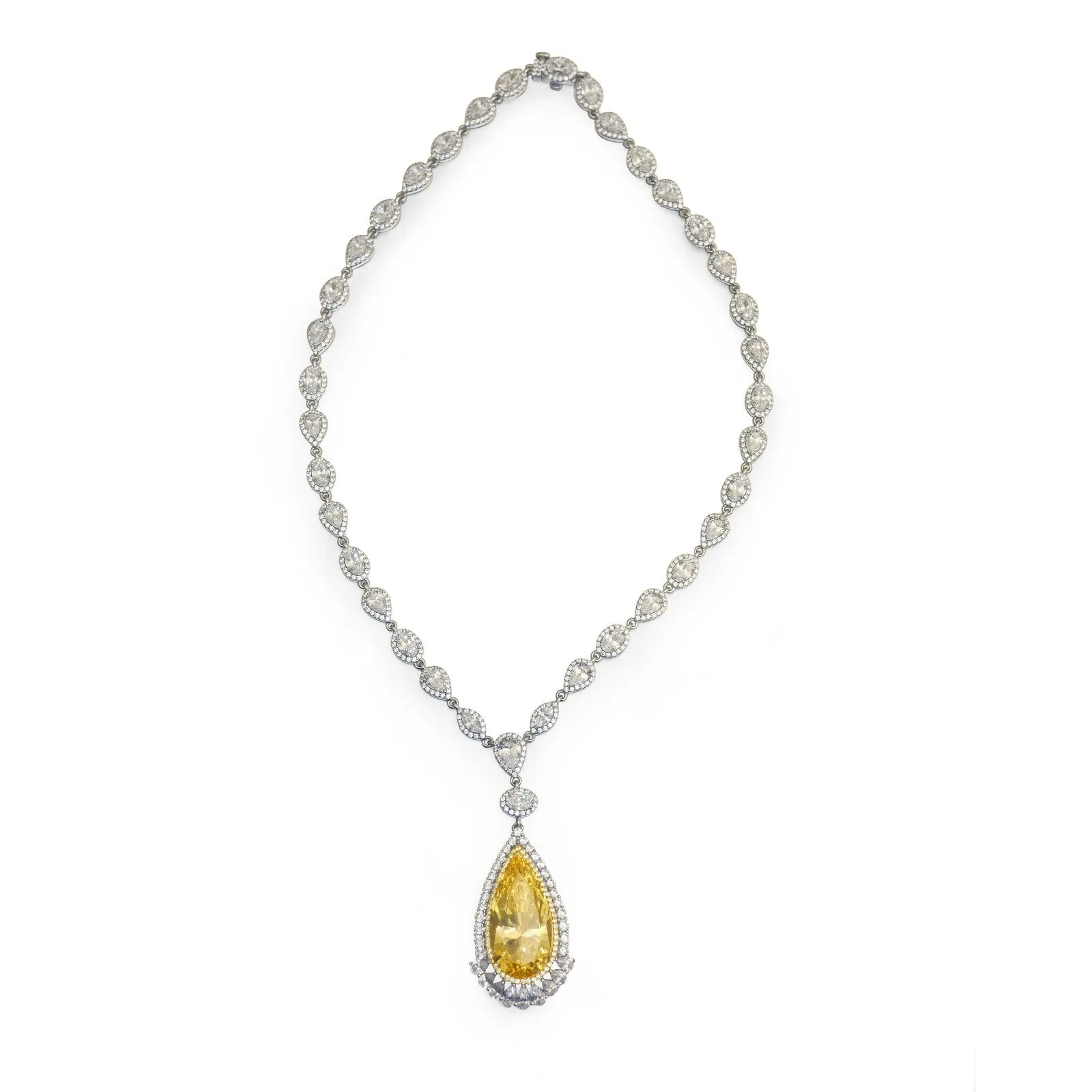 Lafonn Red Carpet Canary Necklace 8N002CAP18