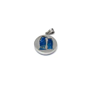Lapis Lazuli Dual Penguin Pendant | Artisan Handcrafted Jewelry | Crafted in Chile
