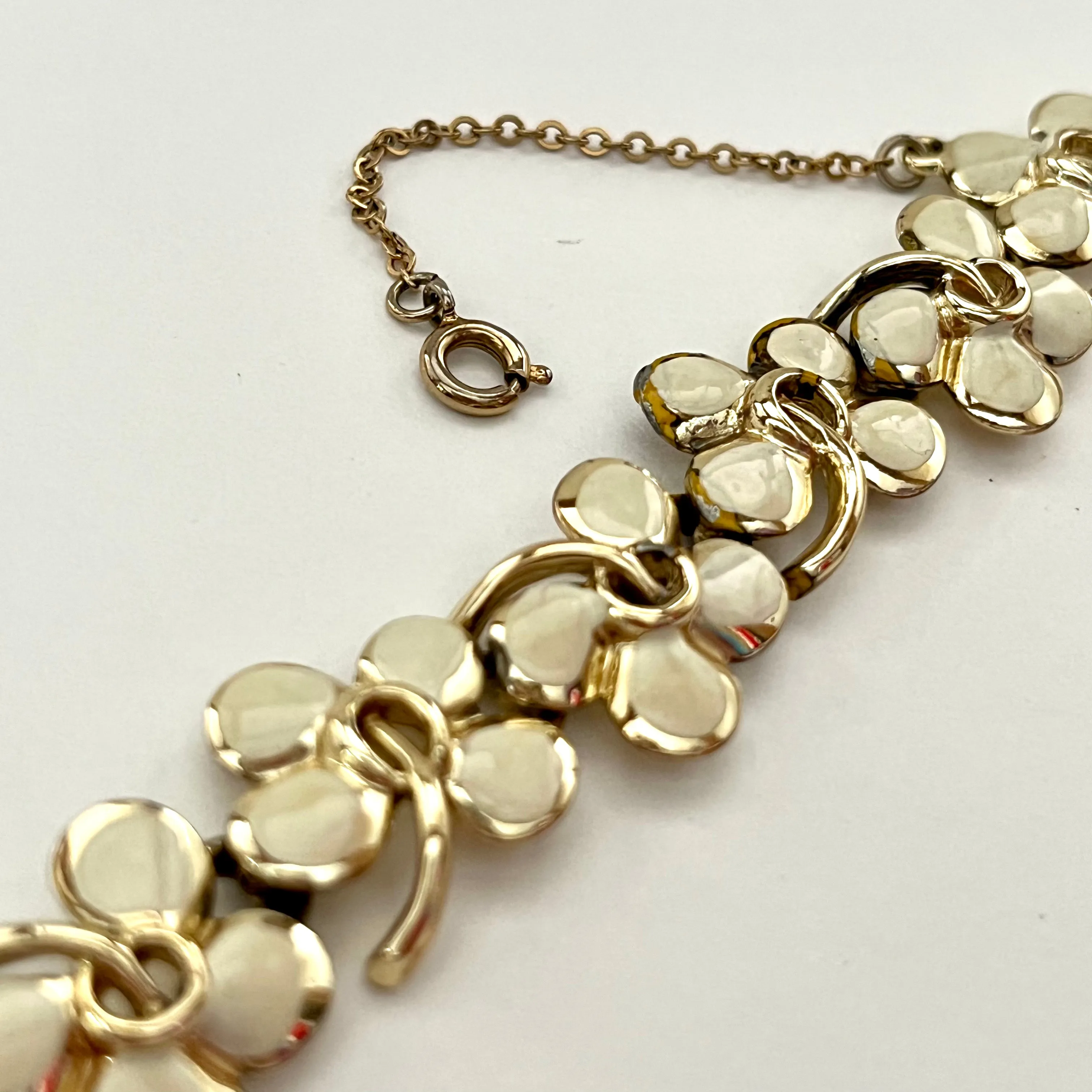 Late 50s/ Early 60s Coro Enamel Flower Bracelet