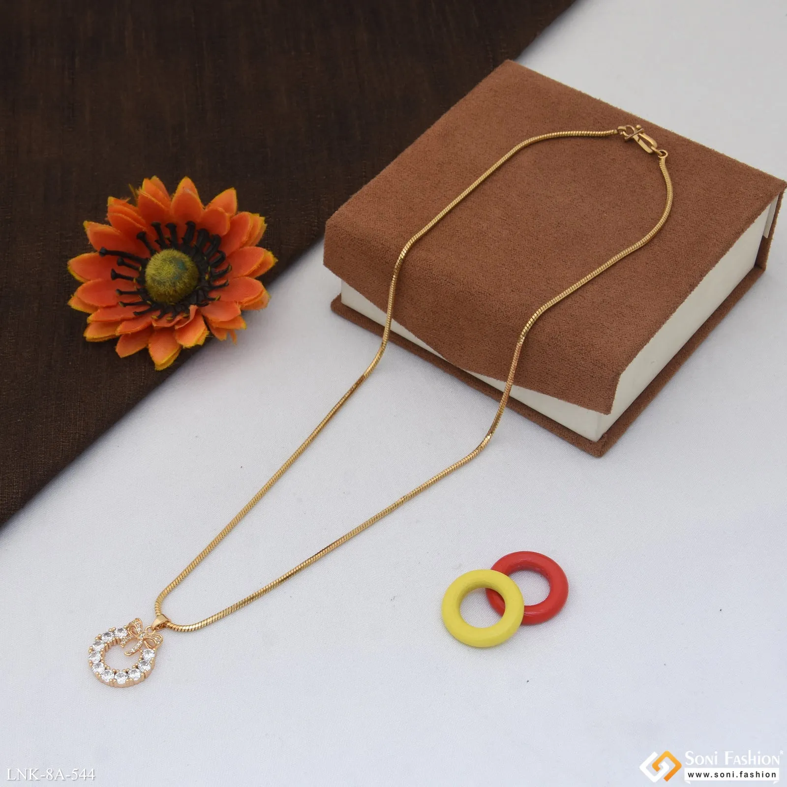 Latest Design Gold Plated Chain Pendant for Ladies - Style A544