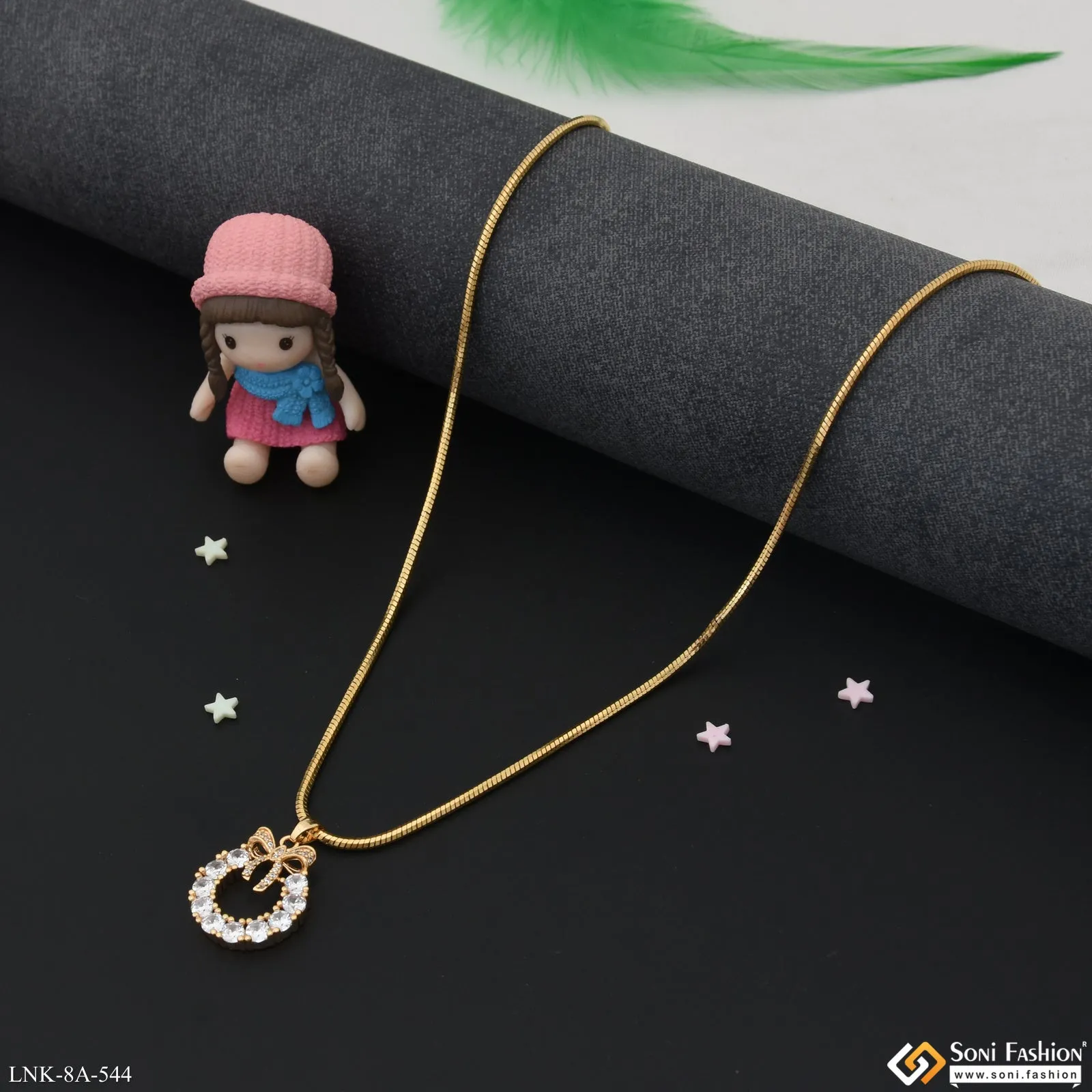 Latest Design Gold Plated Chain Pendant for Ladies - Style A544
