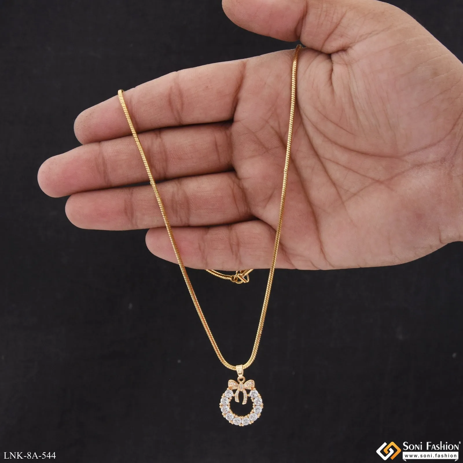 Latest Design Gold Plated Chain Pendant for Ladies - Style A544
