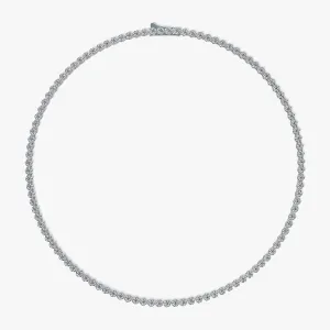 Lotus Petals Diamond Tennis Necklace