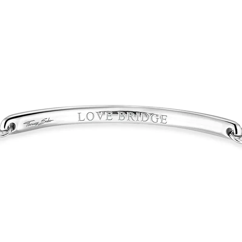 Love Bridge Rope Chain Oxidised  Bracelet