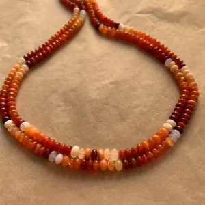 Mexican Fire Opal Rondelles