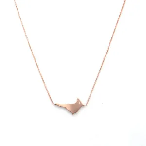Mini Bird Necklace with Diamond Eye