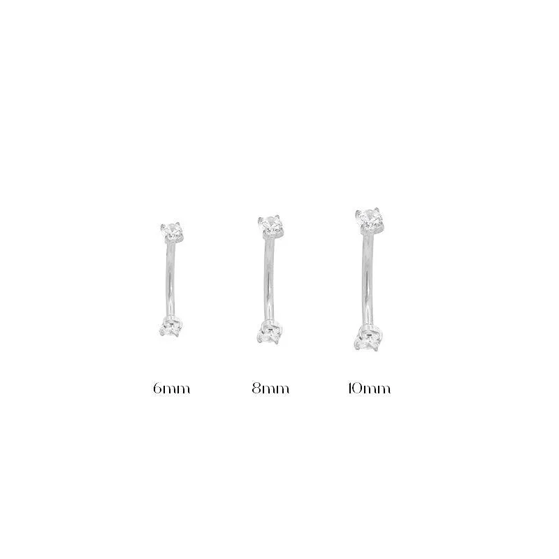 Moorae CZ Curved Barbell