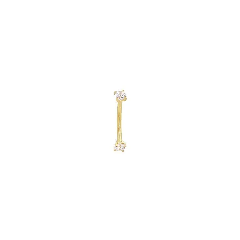 Moorae CZ Curved Barbell