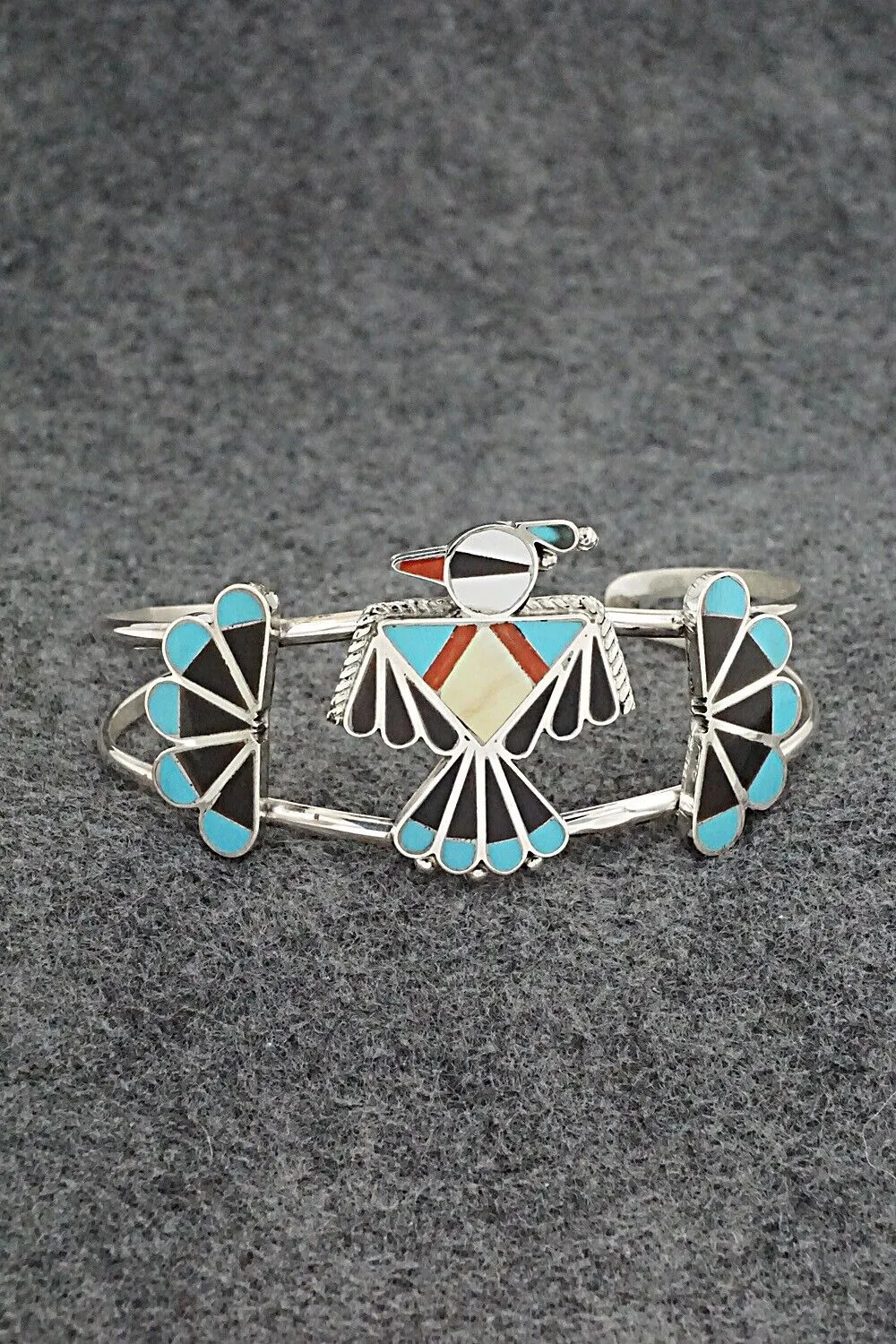 Multi-Stone & Sterling Silver Bracelet - Adrian Wallace