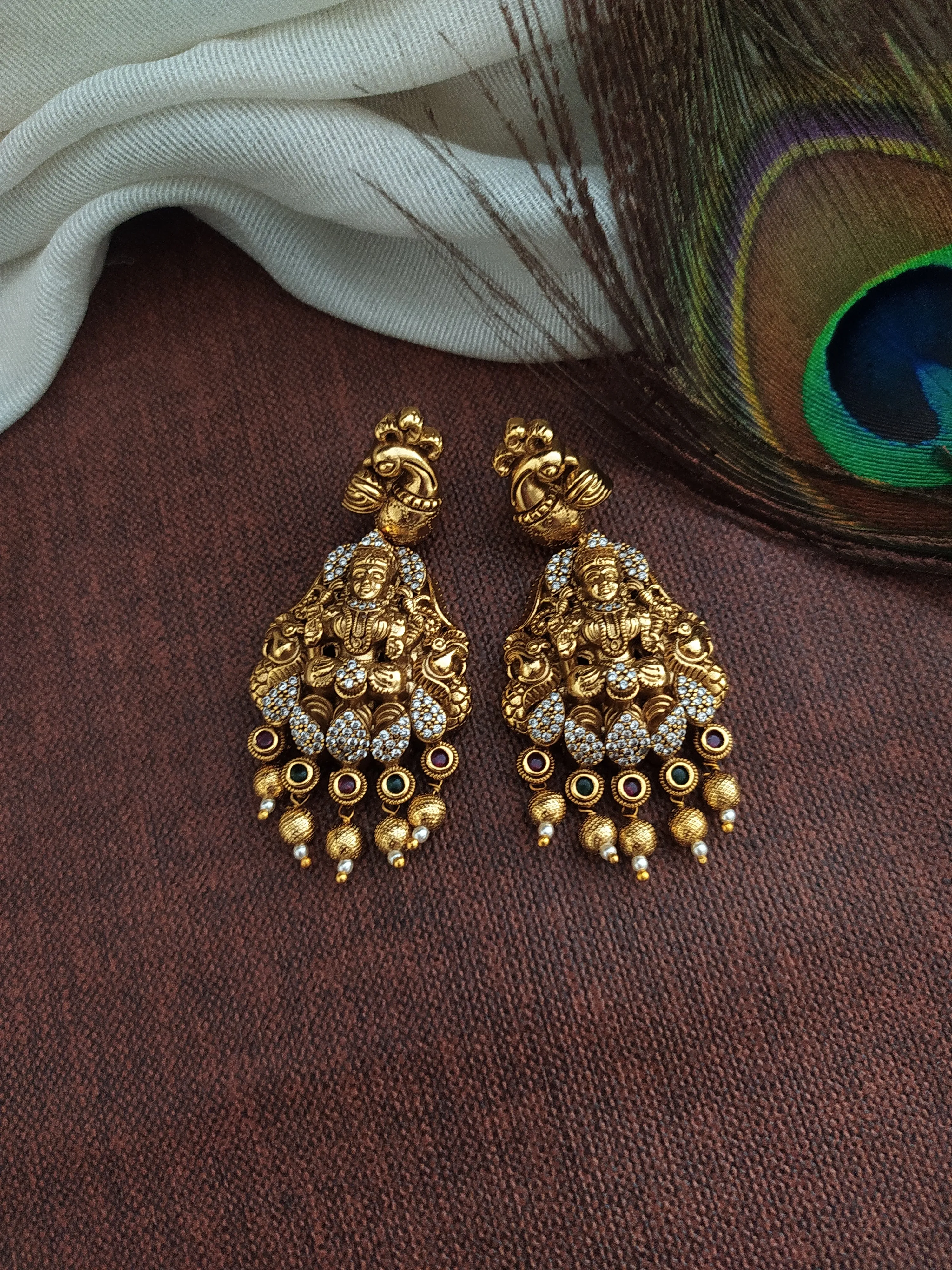 Mystical Nagas 3D Work Zircon Long Haram Set