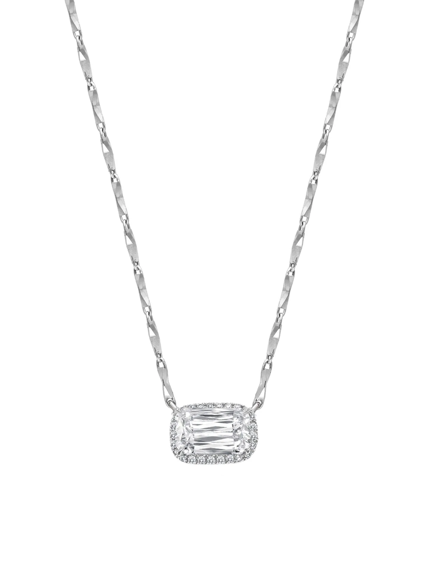 New Vintage Ashoka Platinum Diamond Pendant