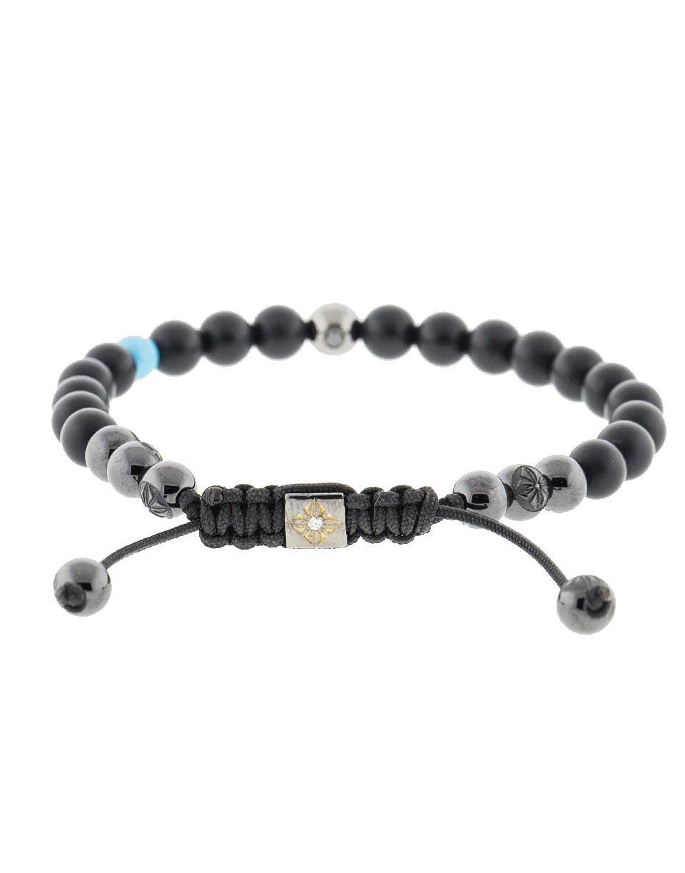 Onyx And Turquoise Bracelet