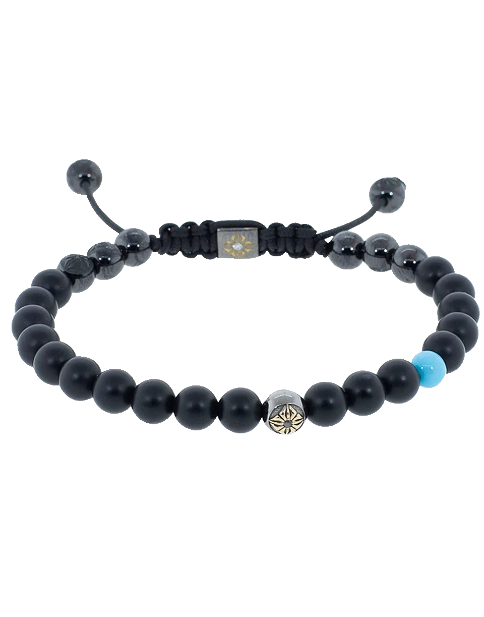Onyx And Turquoise Bracelet
