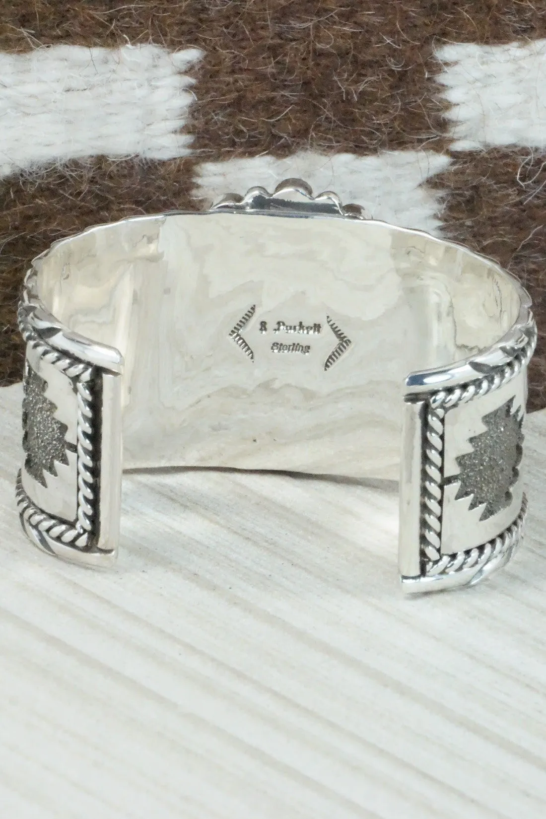 Onyx, Spiny Oyster & Sterling Silver Bracelet - Sandra Parkett