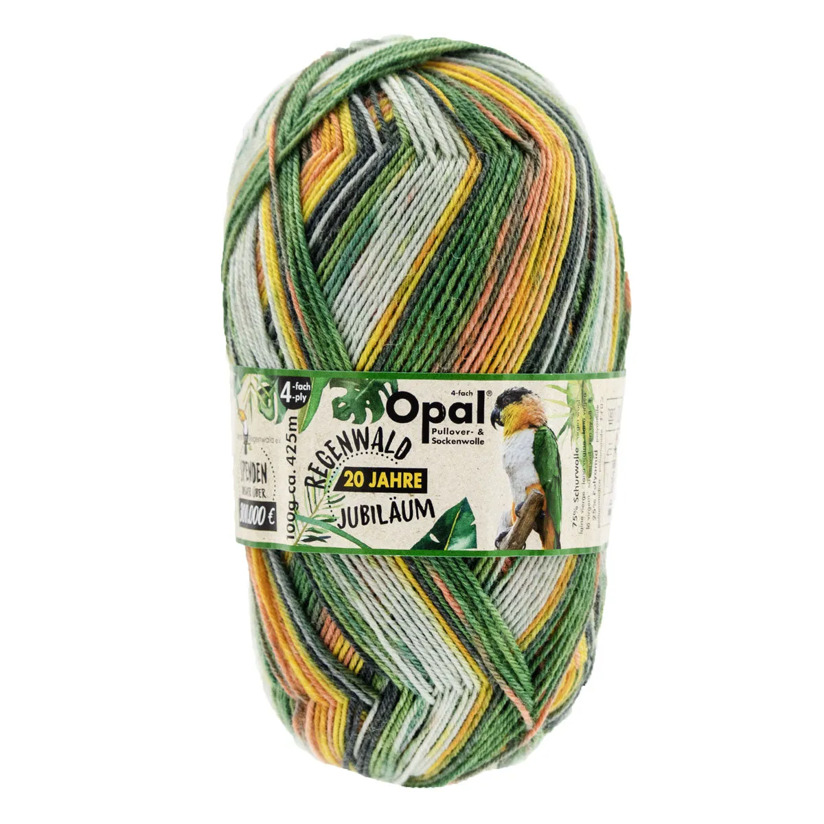 Opal Regenwald: 20th Anniversary Edition Yarn - 9770 Stefan Schreit In Der Achterbahn