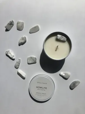 Opal   Sage Howlite Candle | Small