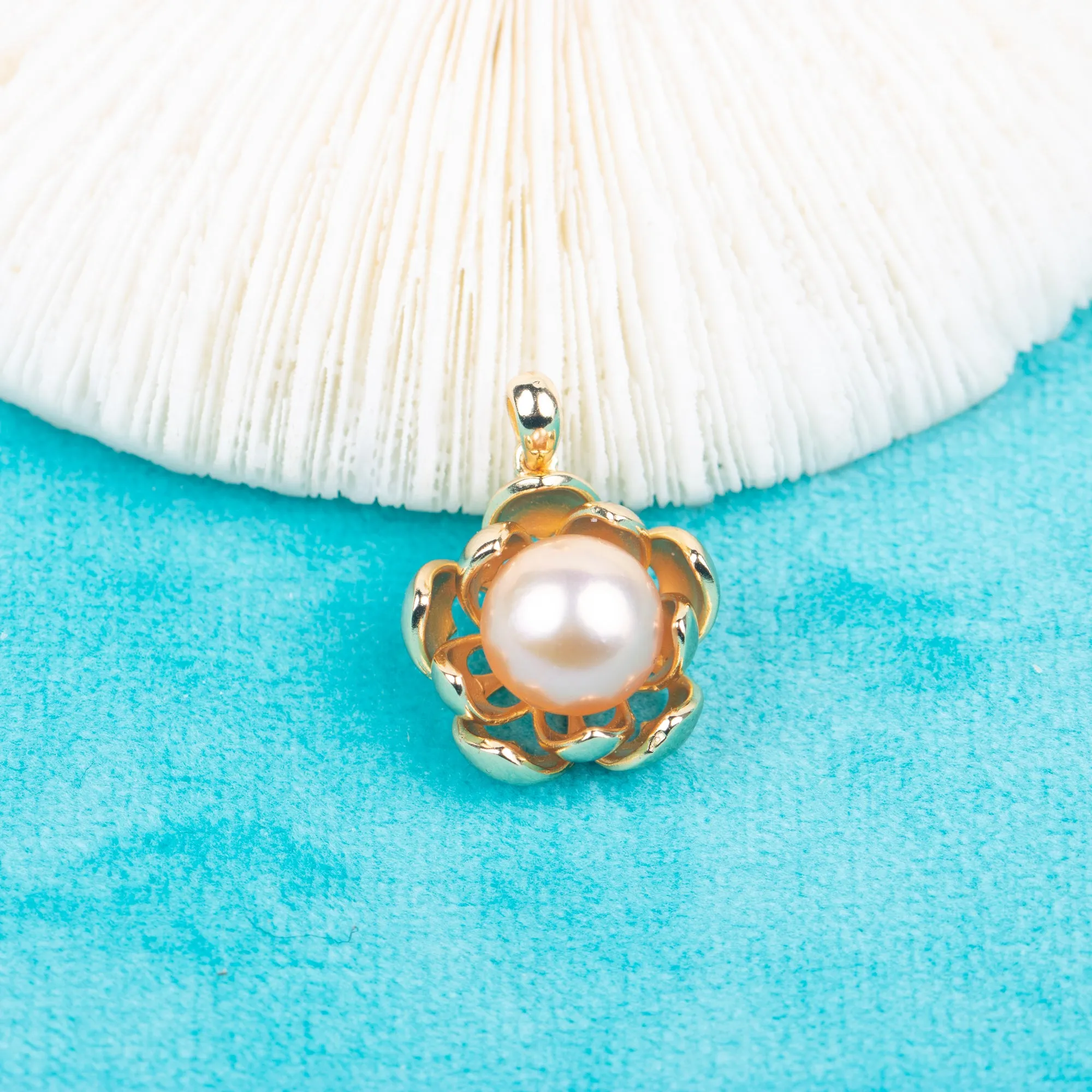 P040954 DIY 6-8mm Natural Freshwater pearl pendant accessory 925 sterling silver engagement jewelry necklace for women