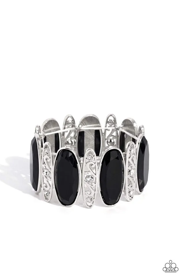 Paparazzi Bracelet ~ Saturated Sparkle - Black