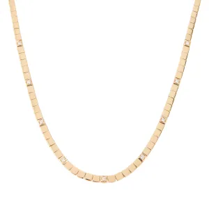 Petite Domino Snake Chain Necklace