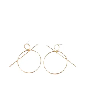 Pre Order:  Geometric Double Circle Earrings