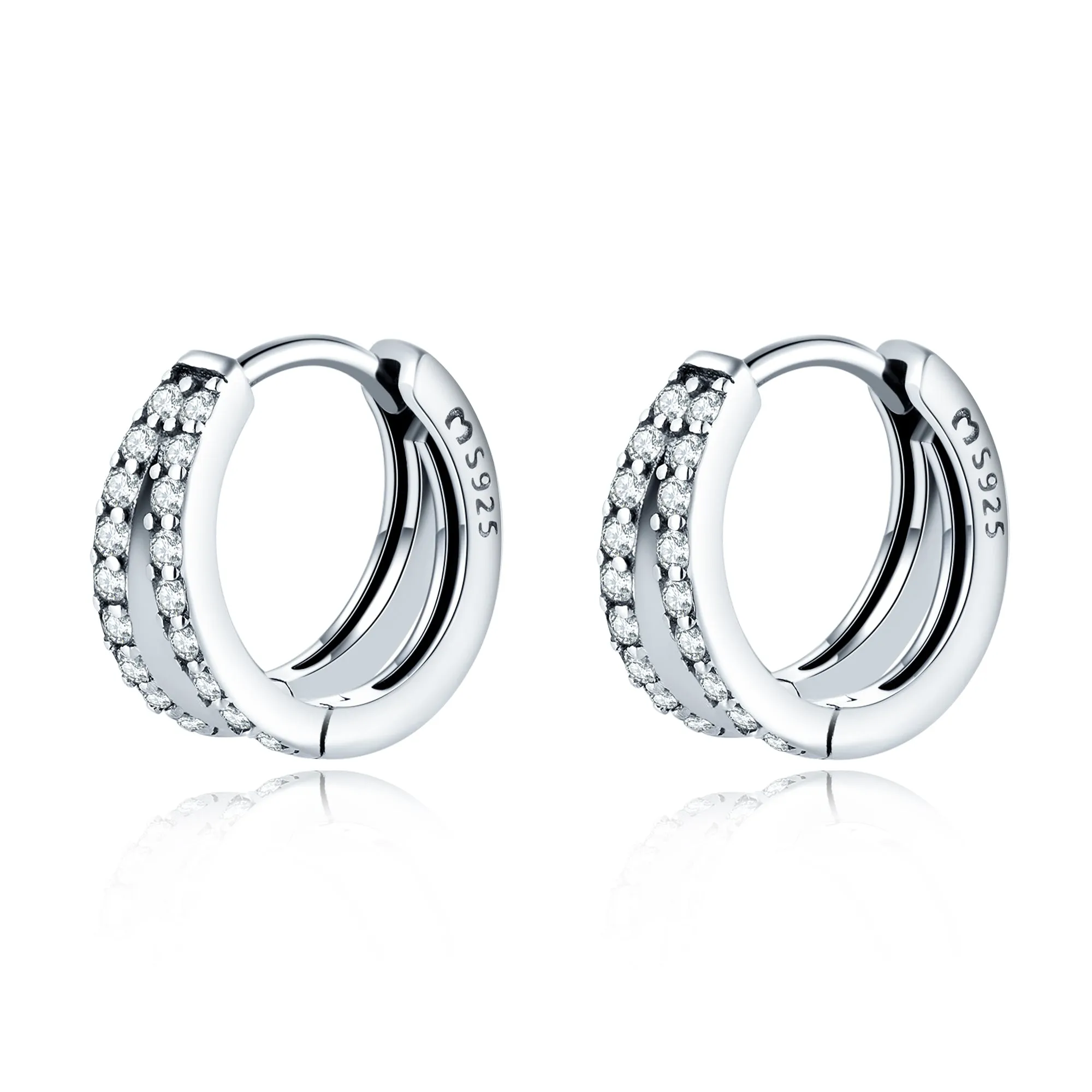 "Luminous Hoop Rings" Earrings