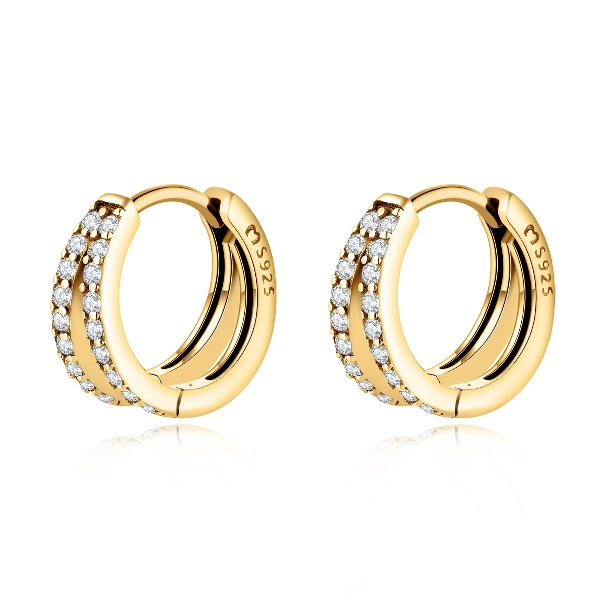 "Luminous Hoop Rings" Earrings