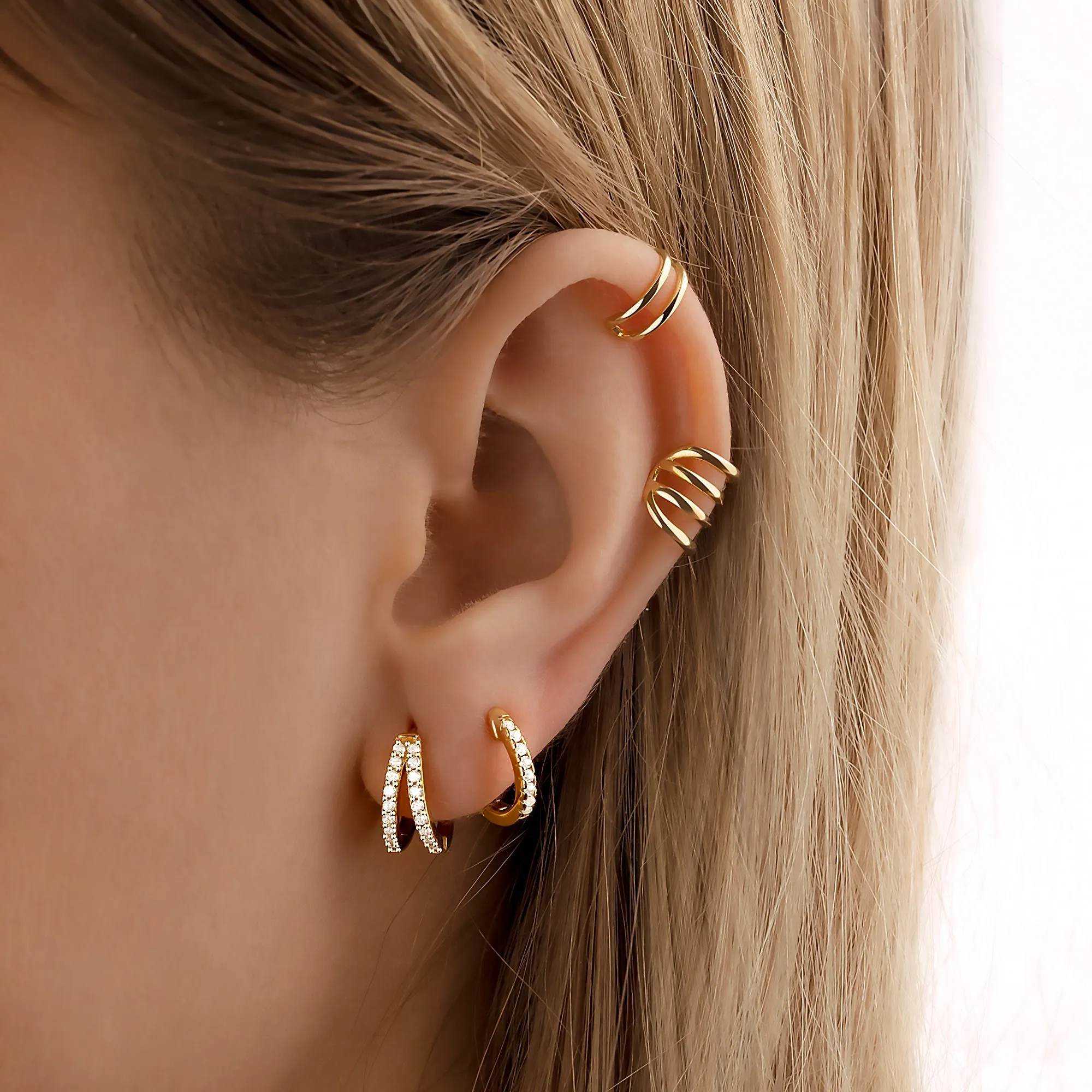 "Luminous Hoop Rings" Earrings