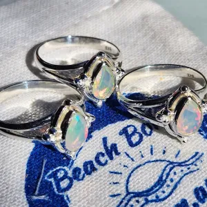 RAINBOW DREAMS - OPAL 925 STERLING SILVER RING