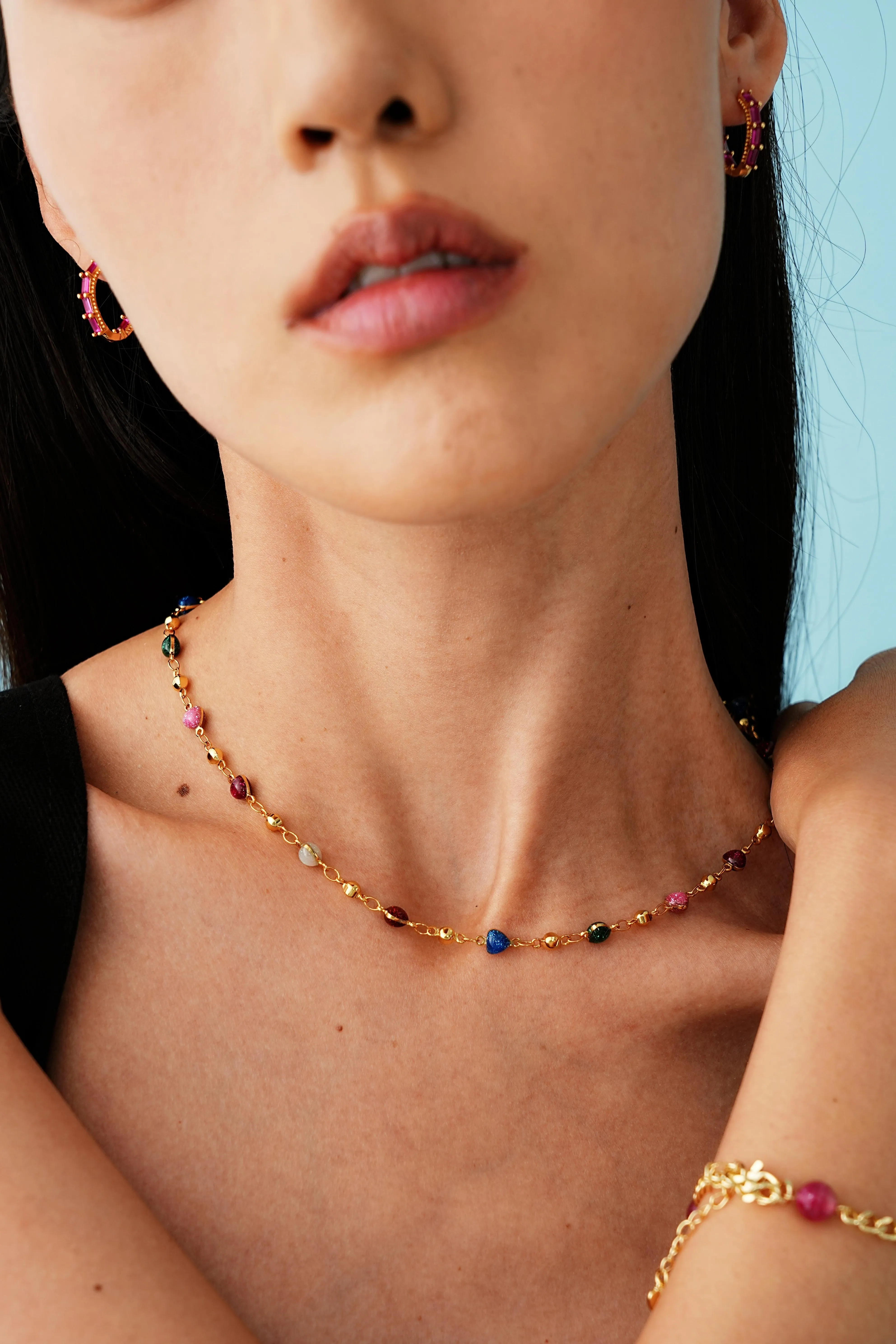 Rainbow Heart Necklace